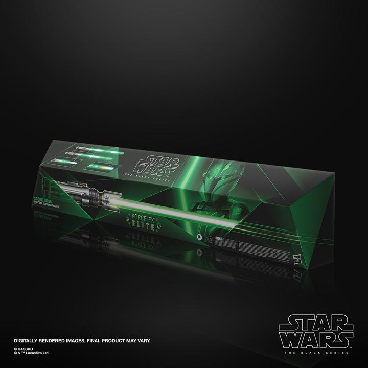 Produktbild Hasbro Star Wars: Ahsoka Black Series Replik Force FX Elite Lichtschwert Sabine Wren