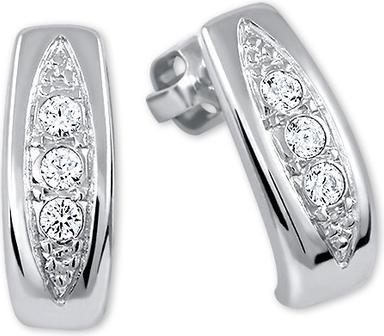 Brilio Silver - Beautiful earrings with crystals 436 001 00162 04