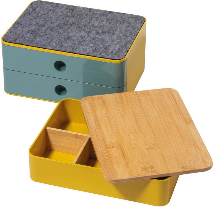 Image du produit Han Schubladenbox Allison Smart-Box Plus 2 Schubladen, Blau