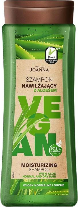 Actual product image Joanna Vegan Moisturising Shampoo Moisturising Shampoo From Aloe Vera 300Ml (300 ml, Liquid shampoo)