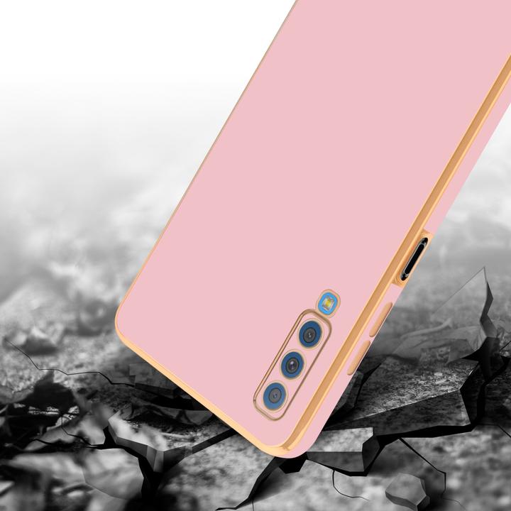 Produktbild Cadorabo Hülle für Samsung Galaxy A7 2018 im TPU mit Kameraschutz LM130 Style (Samsung Galaxy A7 (2018))