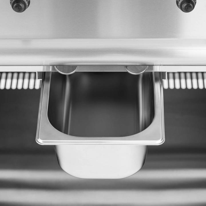 Produktbild Royal Catering Gas-Grillplatte Unterschrank 12 kW geriffelt Propan/LPG/Erdgas 50 - 300 °C (12 kW)