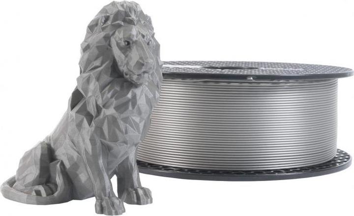 Prusa Prusament PLA Galaxy Silver 1kg (PLA, 1.75 mm, 1000 g, Argento, Grigio)