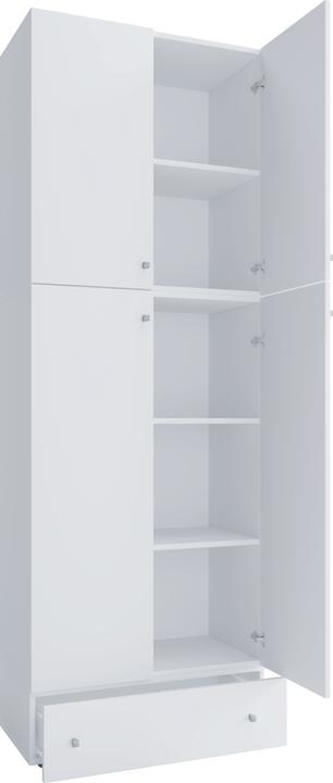 Image du produit VCM Armoire de bureau Armoire à dossiers Lona 5 tiroirs portes battantes (70 x 39 x 200 cm)