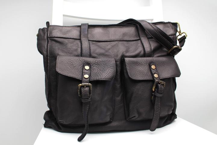 Immagine prodotto Only-Bags.Store Borsa in pelle, borsa grande in pelle morbida, borsa a tracolla, borse marroni