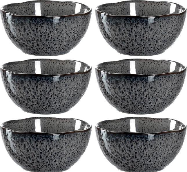 Produktbild Leonardo Dessert-Schale Matera 6 Stück, Anthrazit (13.5 x 14 x 21 cm)