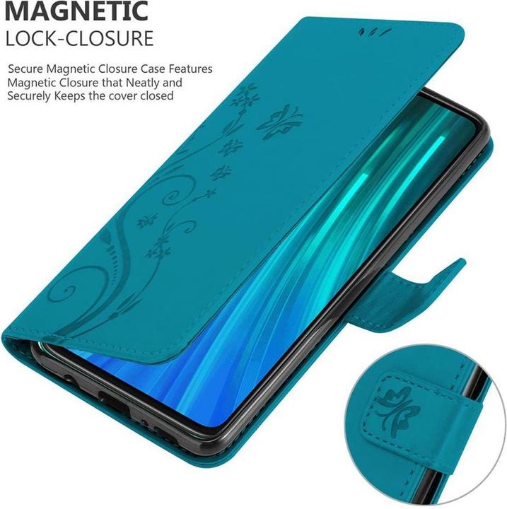 Image du produit Cadorabo Couverture du livre de fleurs (Xiaomi Redmi Note 8 Pro)