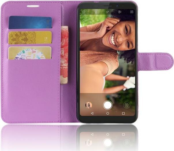 Produktbild MU Classic Leder Hülle mit Litchitextur (Wiko View XL)
