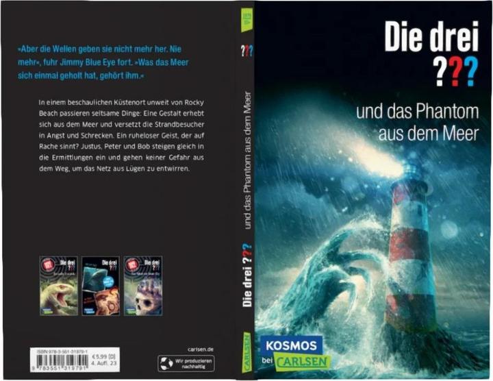 Immagine prodotto I tre e il fantasma del mare. Un giallo appassionante per gli amanti del crimine a partire da 10 (Marco Sonnleitner, Tedesco)