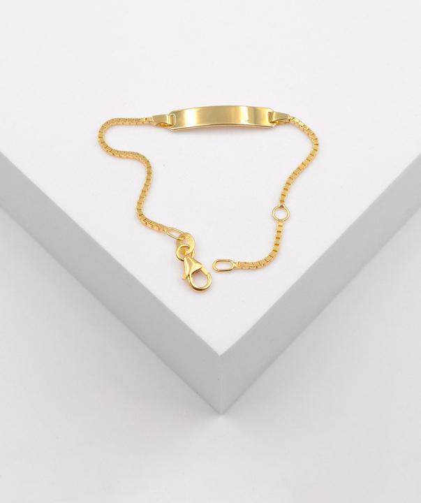 Immagine prodotto Muau Bracciale con badge (14 cm, Oro giallo 750/18 carati)