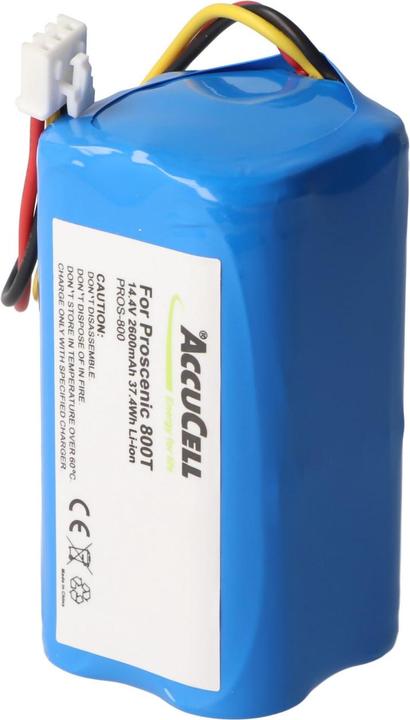 Actual product image AccuCell Proscenic 800T Li-ion battery 820T, 830T, 820S