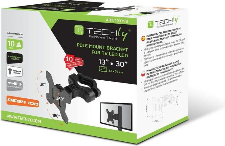 Actual product image Techly ICA-LCD-100BK (Table, 30")