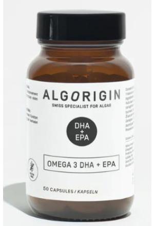 Actual product image Algorigin Omega 3 DHA+EPA Caps (50 Piece, Capsules, 154 g)