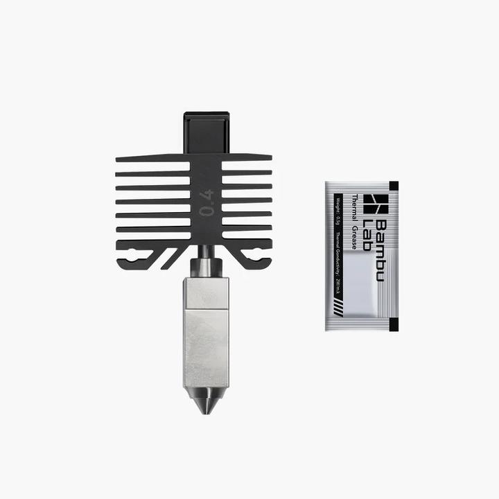 Actual product image Bambu Lab Hotend with hardened steel nozzle (Blast pipe)