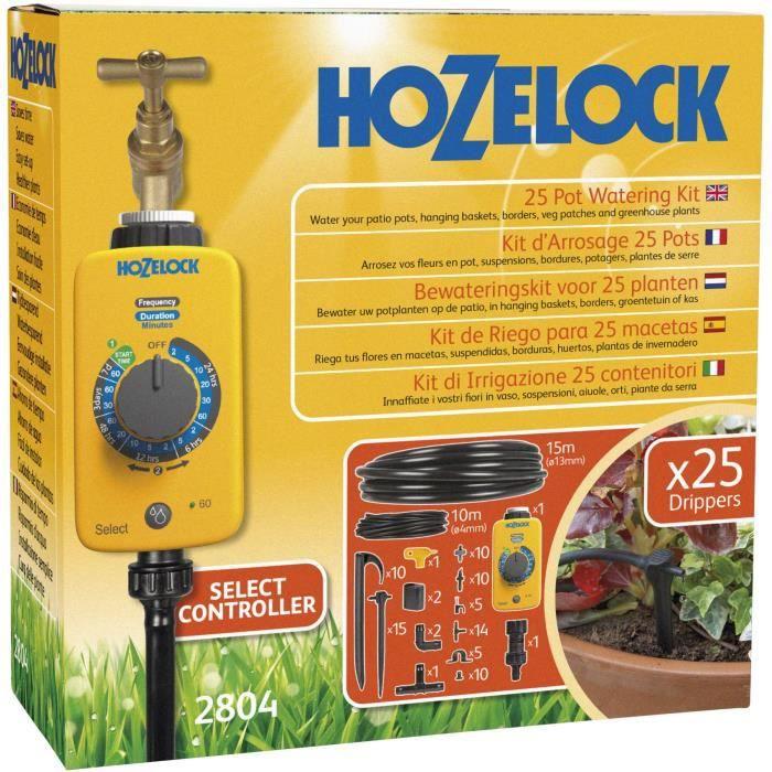 Image du produit Hozelock Kit d'arrosage goutte à goutte Raccord enfichable Longueur de tuyau : 15m 2804 1240 (Kit d'irrigation goutte à goutte)