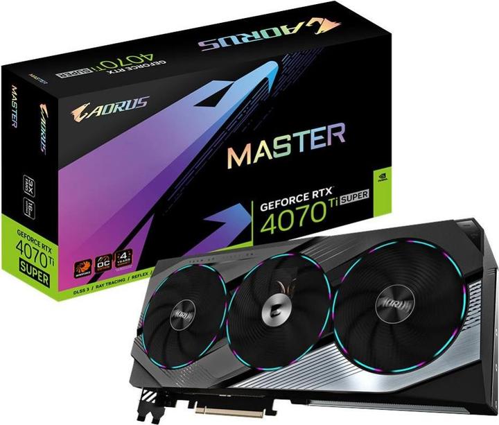 Actual product image Gigabyte AORUS GeForce RTX 4070 Ti SUPER MASTER (16.38 GB)
