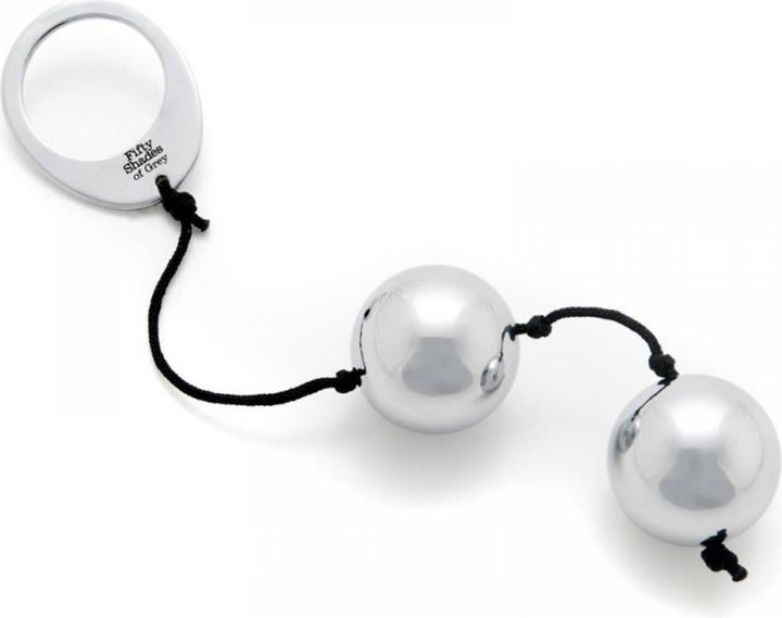 Actual product image Fifty Shades of Grey Inner Goddess Silver Pleasure Balls