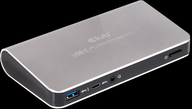 Image du produit Club 3D Station d'accueil MST USB de type C avec fonction de chargement (USB-A, 4 Ports)