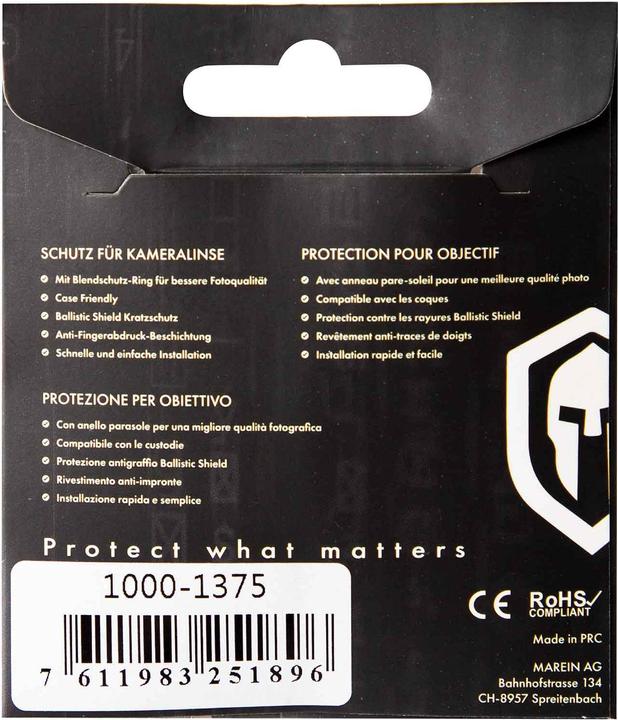 Actual product image Paladin Camera Shield cover (1 Piece, Apple iPhone 15 Plus, Apple iPhone 15)