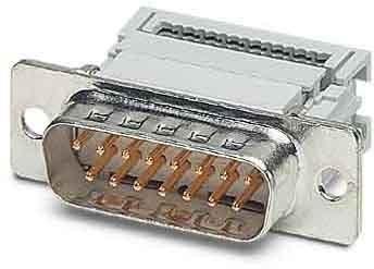 Produktbild Phoenix Contact D-SUB Stiftleiste 90 ° Polzahl: 15 Schneid-Klemm VS-15-ST-DSUB-FK 10 St.