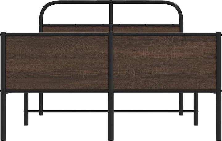 Actual product image VidaXL Bed frame without mattress 120x190 cm brown oak-look (120 x 190 cm)