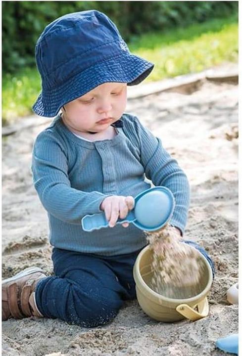 Actual product image dantoy tiny organic sand bucket set, kindergarten, 43-pcs