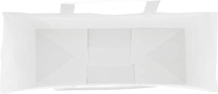 Produktbild VidaXL Kraftpapiertüten 50 Stk. mit Henkel Weiss 45x17x48 cm Papiertüte (Geschenktüte, 50 x)