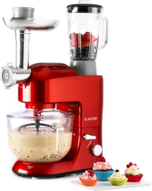 Actual product image Klarstein Lucia Rossa 2G Food Processor Red (1300 W)