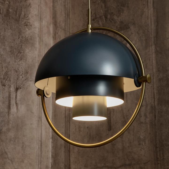 Actual product image Gubi Multi-Lite pendant light S brass/black (E14, 470 lm)
