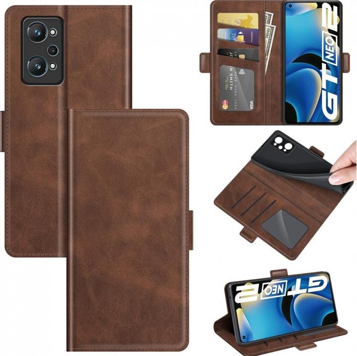 Actual product image Screenguard Realme GT Neo2 CardLounge Leather Case (Realme GT Neo 2)