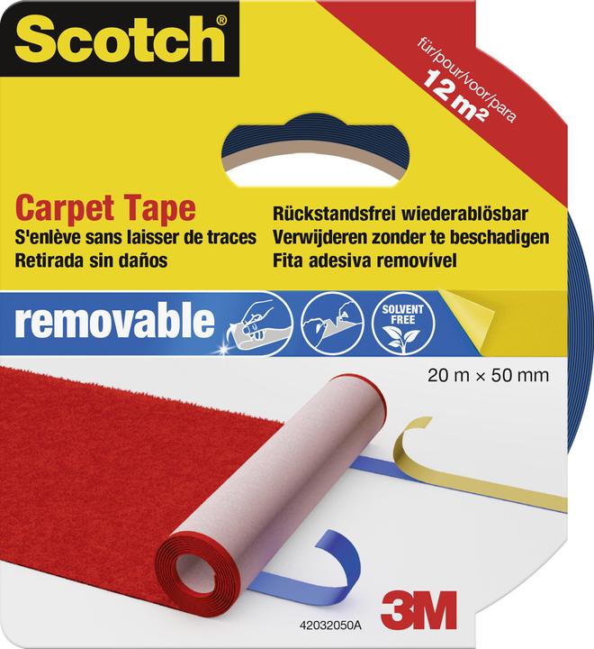 Image du produit Scotch Bande de tapis amovible (50 mm)
