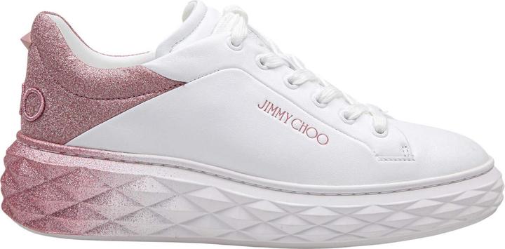 Jimmy Choo white leather sneakers with glitter degrade (40)