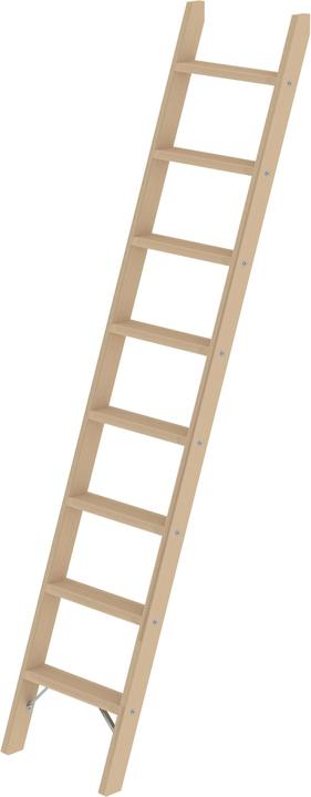 Immagine prodotto Munk Scala a pioli in legno, con gradini, 8 gradini. (Scala singola, 219 cm)