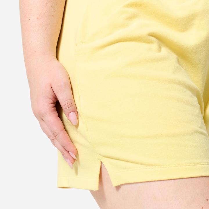 Actual product image Domyos Shorts Damen mit Tasche - pastellgelb (L)