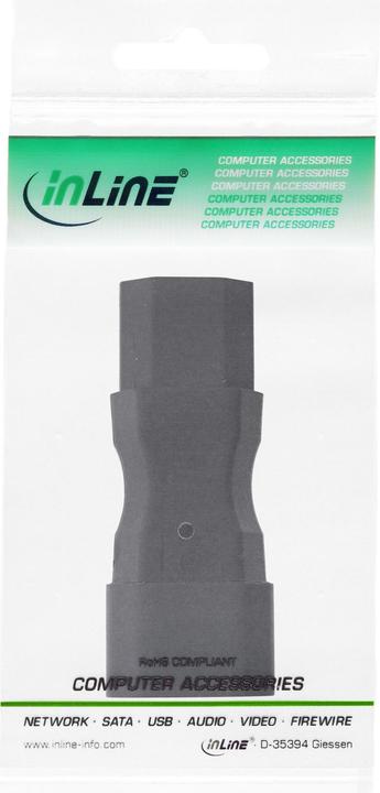 Actual product image InLine Mains adapter IEC 60320 C14 / C13 (C14, C13, C13)