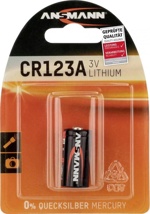 Actual product image Ansmann Cr123a (1 pcs., CR123A, 1500 mAh)