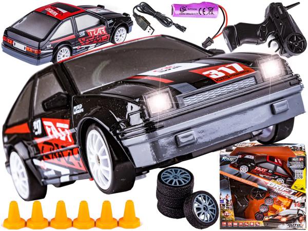 Immagine prodotto S-idee Drift Car 1:24 auto telecomandata RC nero rosso