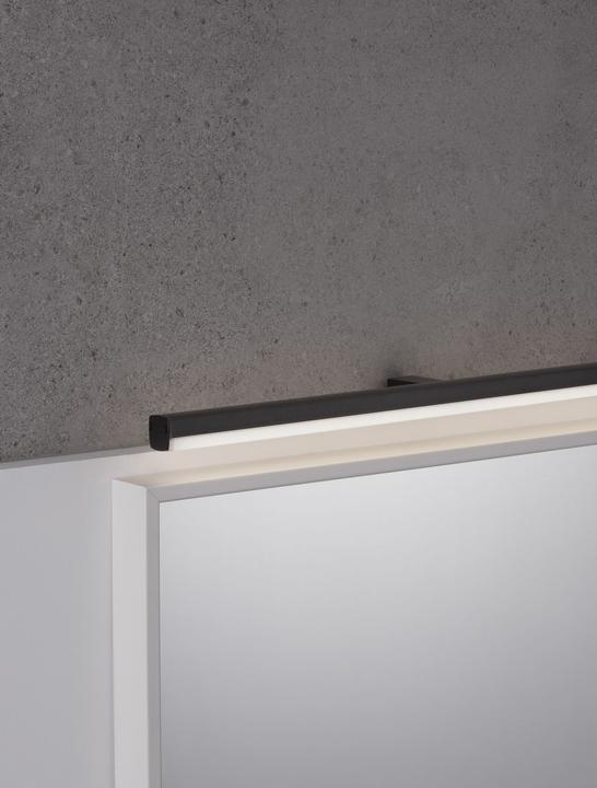 Produktbild Nova Luce GLIM LED Wandleuchte Schwarz 18W IP44 Warmweiss 63x6,5x6,5cm 787015