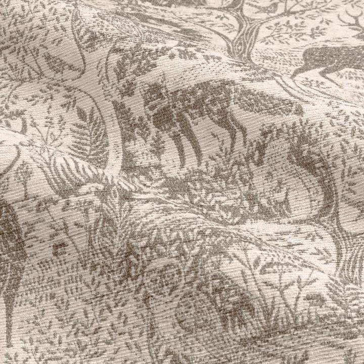 Produktbild Furn Ösenvorhänge Winter Woods Chenille Tiere (168 x 137 cm)