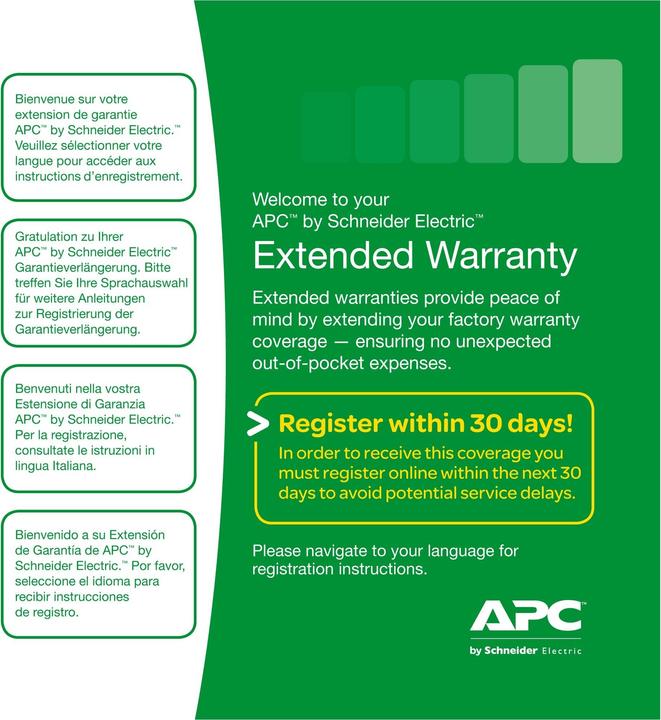 APC Service Pack, 3 Year Warranty Extension