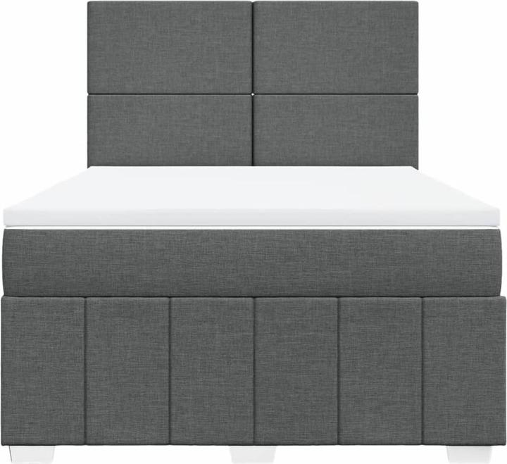 Produktbild VidaXL Bo x springbett mit Matratze 200 x 200 cm Stoff (200 x 200 cm, 200 x 200 cm)