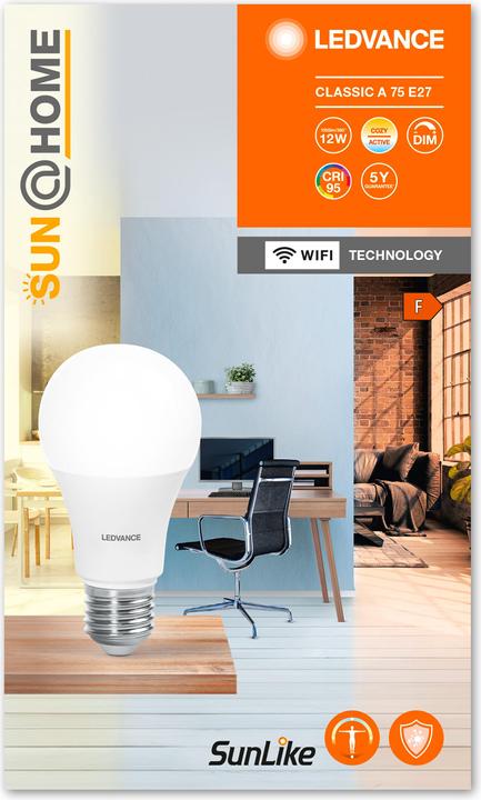 Produktbild Ledvance Sun@Home Lamps (E27, 12 W, 1055 lm, 1 x, F)