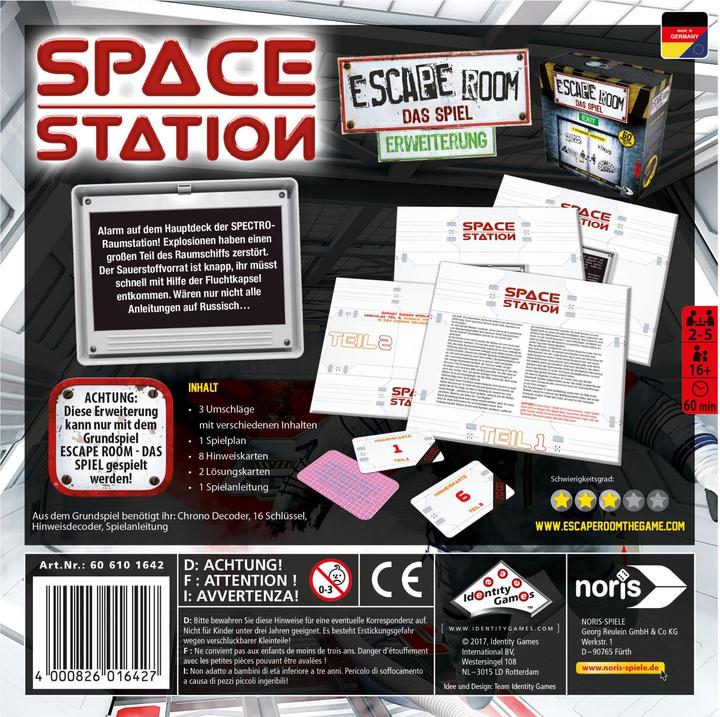 Actual product image Noris Escape Room Space Station (Game Accessories) (German)