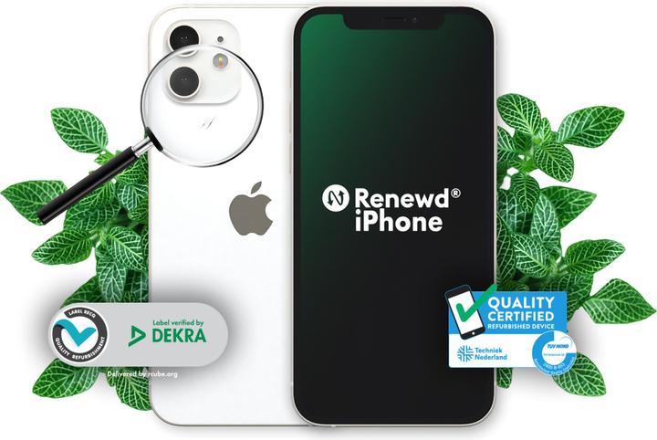 Produktbild Renewd iPhone 12 Mini (128 GB, Weiss, 5.40", Dual SIM, A / Wie neu)