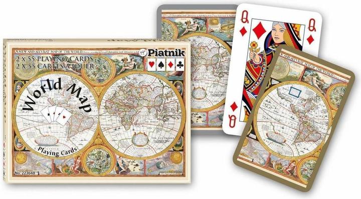 Actual product image Piatnik Bridge, World Map (German)