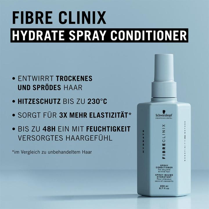 Actual product image Schwarzkopf Fibre Clinix - Hydrate Spray Conditioner (200 ml)