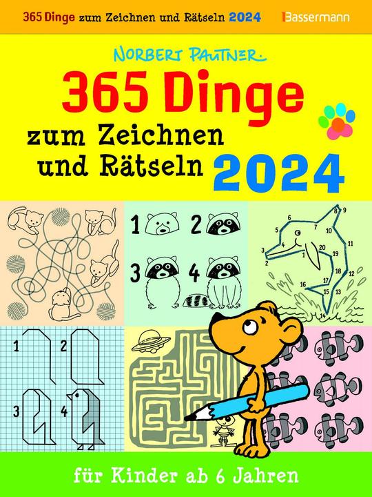 Produktbild Zeichen- und Rätselkalender für Kinder ab 6 Jahren. ABK 2024 (Deutsch, Norbert Pautner, 2023)