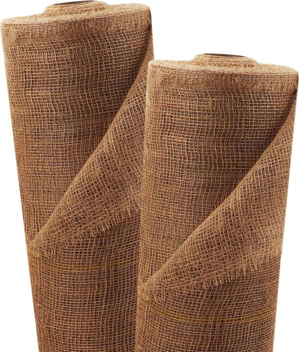 Produktbild Aquagart 55m x 1m Jutegewebe 105g/m² Jutematte Gartenjute Jute Stoff Sackleinen Juteband