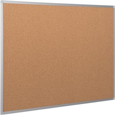 Actual product image Bi-Office Cork board AYDA, aluminium frame, 900 x 600 mm (Bulletin board, 90 x 60 cm)