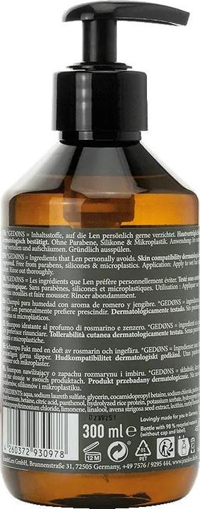 Produktbild Jean & Len Shampoo Rosemary und Ginger